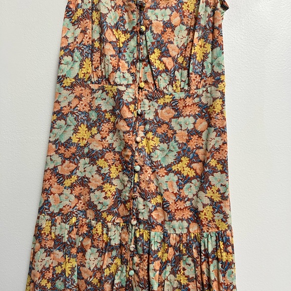 VERONICA BEARD floral-print cotton Malgosia Dress in Multi Sz S- 2 - Picture 6 of 8